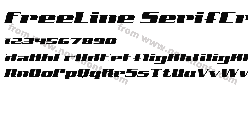 FreeLine SerifCruiserPreview