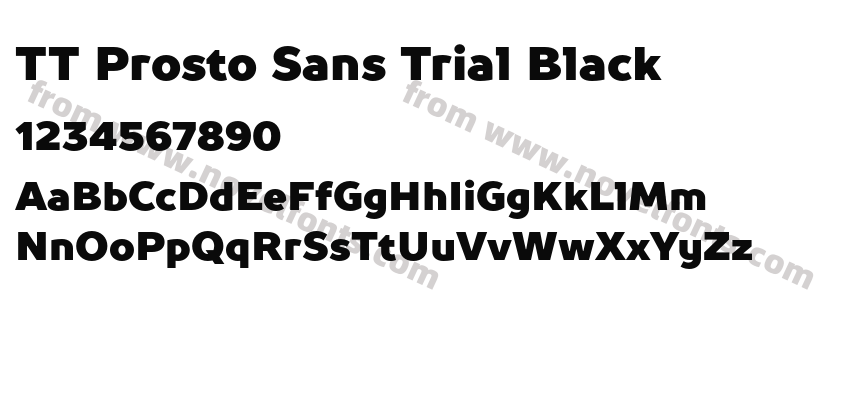 TT Prosto Sans Trial BlackPreview