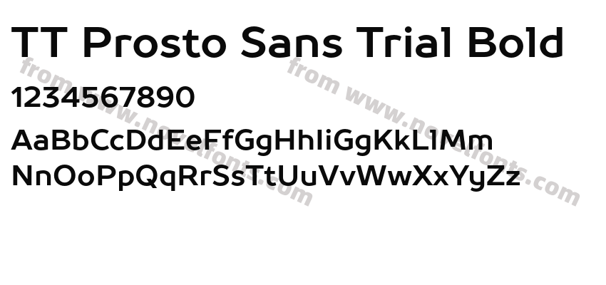 TT Prosto Sans Trial BoldPreview