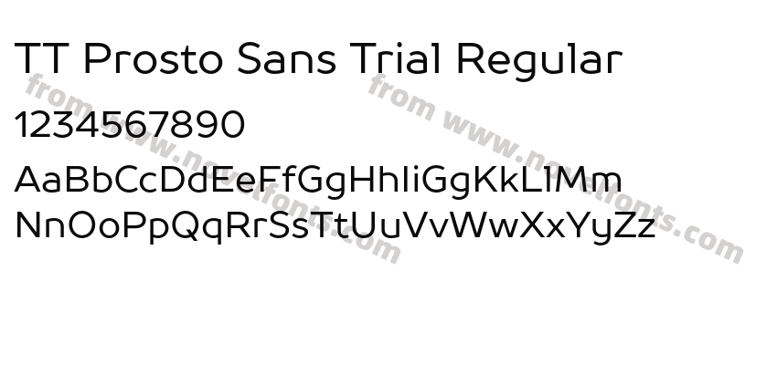 TT Prosto Sans Trial RegularPreview