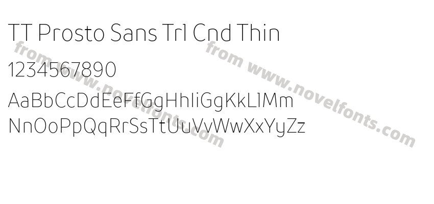 TT Prosto Sans Trl Cnd ThinPreview