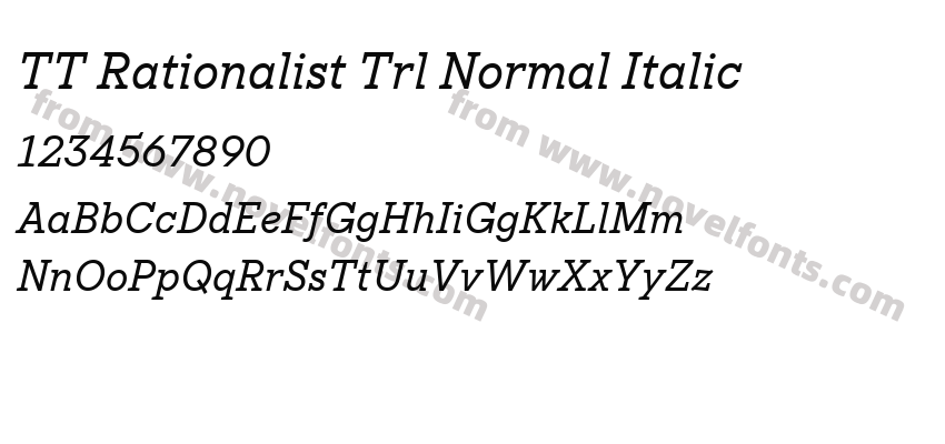 TT Rationalist Trl Normal ItalicPreview