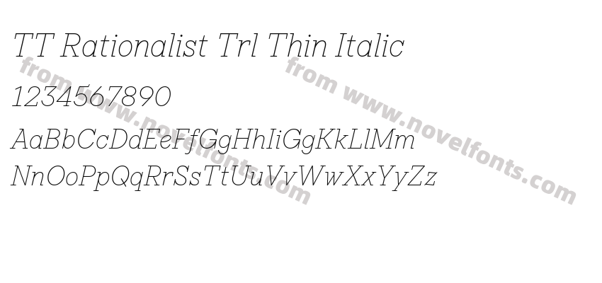 TT Rationalist Trl Thin ItalicPreview