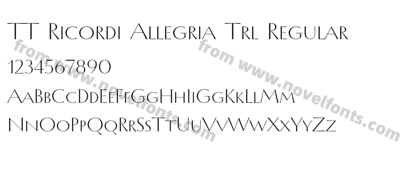 TT Ricordi Allegria Trl RegularPreview