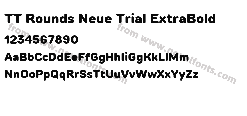 TT Rounds Neue Trial ExtraBoldPreview