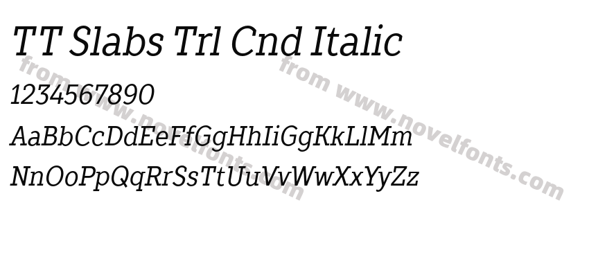 TT Slabs Trl Cnd ItalicPreview