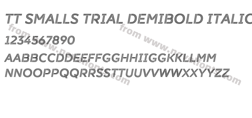 TT Smalls Trial DemiBold ItalicPreview