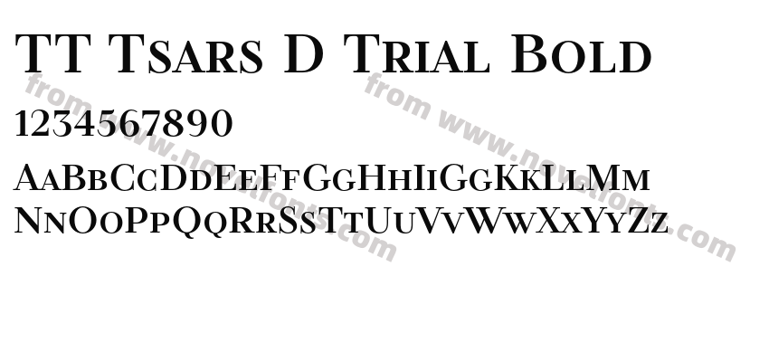 TT Tsars D Trial BoldPreview