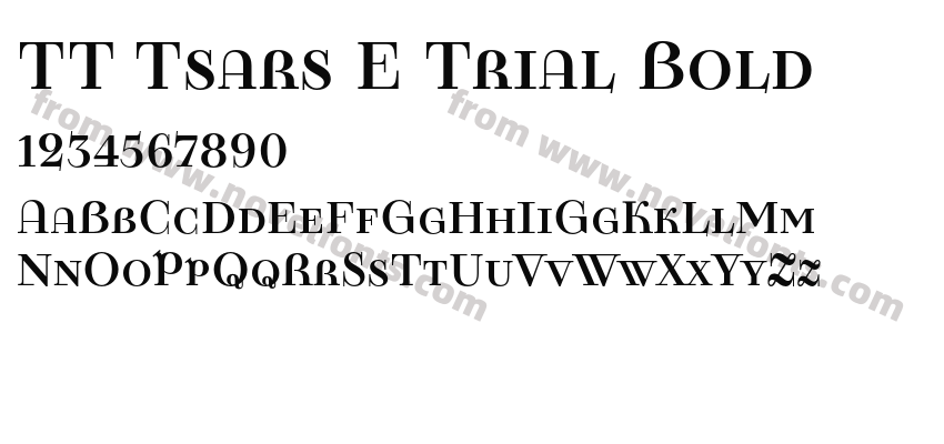 TT Tsars E Trial BoldPreview