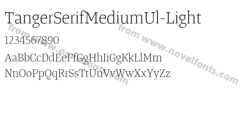 TangerSerifMediumUl-LightPreview