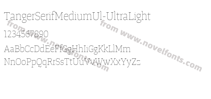 TangerSerifMediumUl-UltraLightPreview