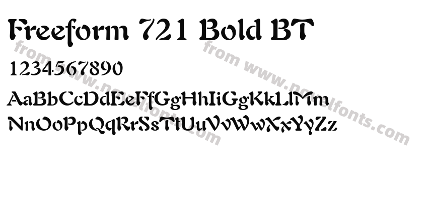 Freeform 721 Bold BTPreview