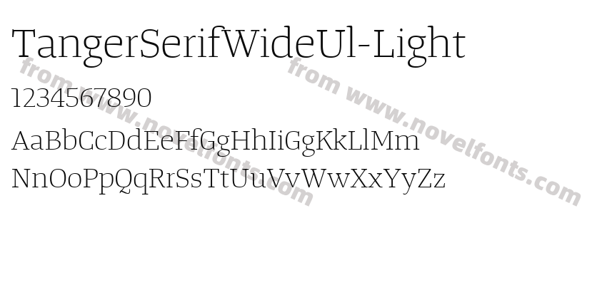 TangerSerifWideUl-LightPreview