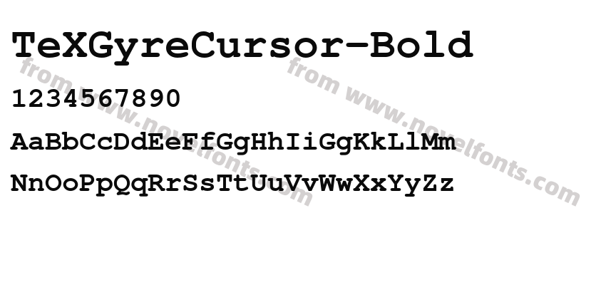 TeXGyreCursor-BoldPreview