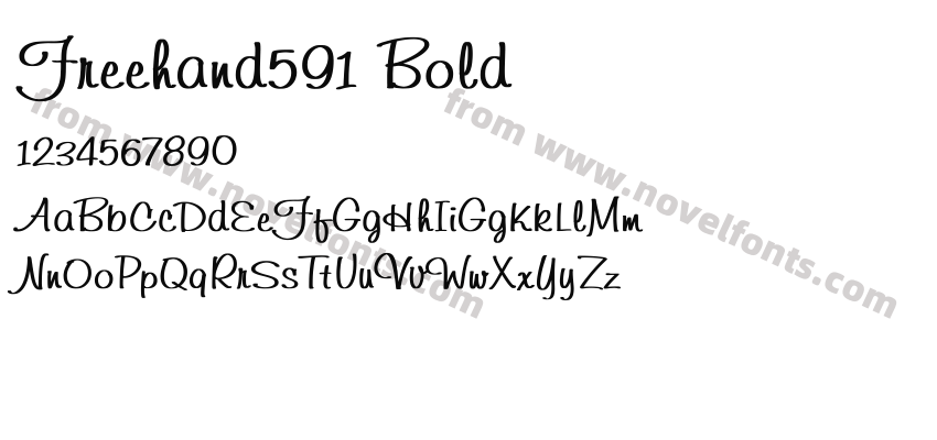 Freehand591 BoldPreview