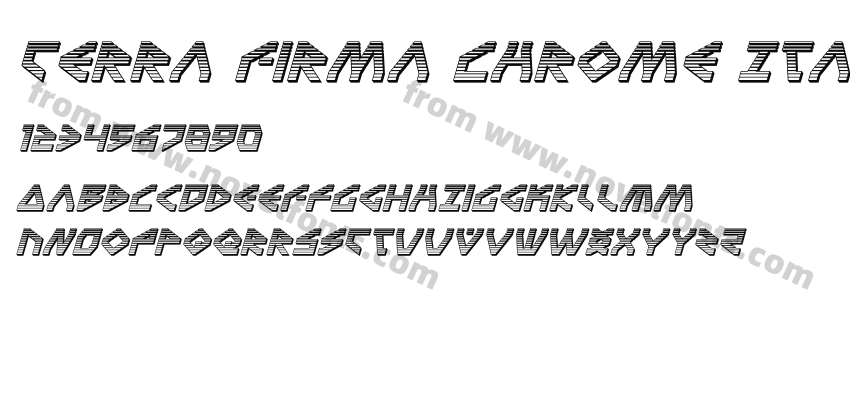 Terra Firma Chrome ItalicPreview