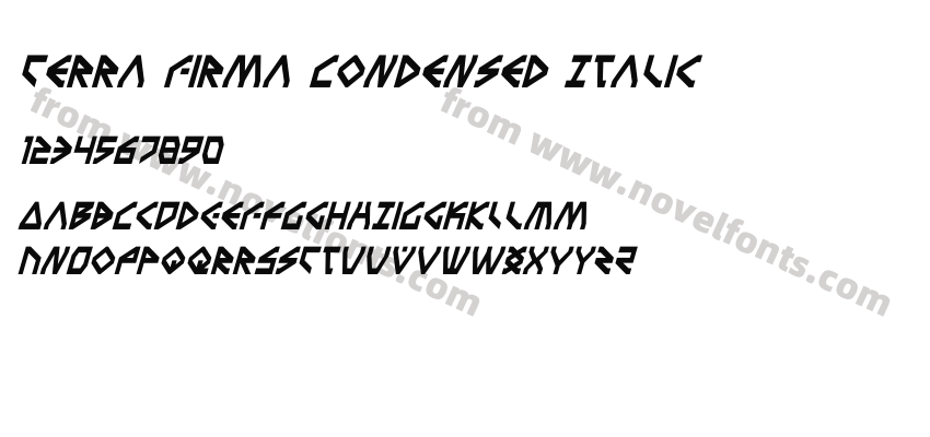 Terra Firma Condensed ItalicPreview