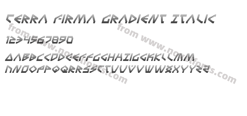 Terra Firma Gradient ItalicPreview