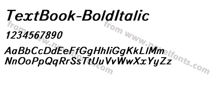 TextBook-BoldItalicPreview