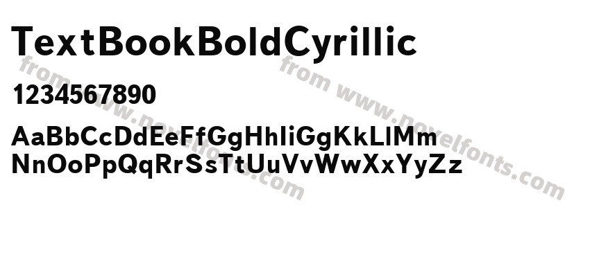 TextBookBoldCyrillicPreview