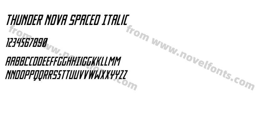 Thunder Nova Spaced ItalicPreview