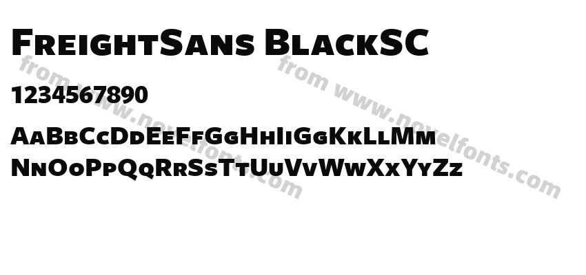 FreightSans BlackSCPreview