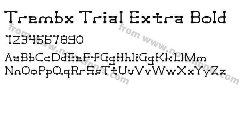 Trembx Trial Extra BoldPreview