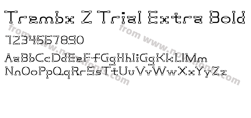 Trembx Z Trial Extra BoldPreview