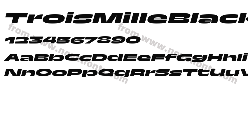 TroisMilleBlackItalic-35Preview