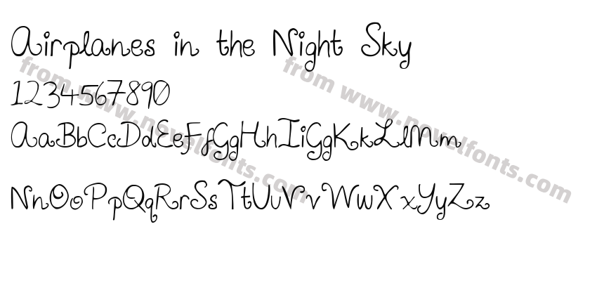 Airplanes in the Night SkyPreview