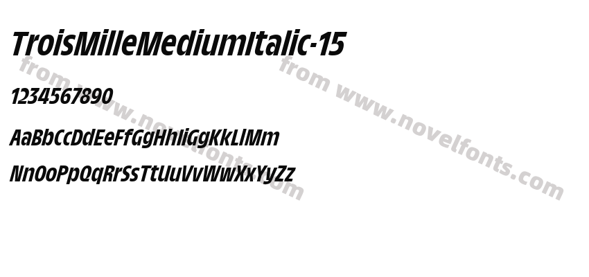 TroisMilleMediumItalic-15Preview