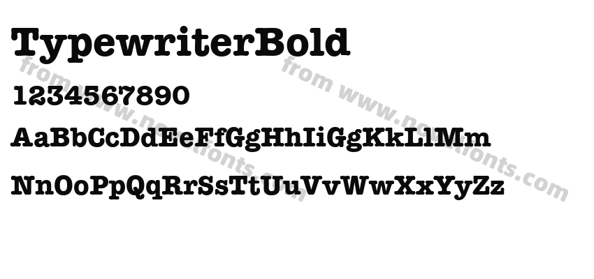 TypewriterBoldPreview