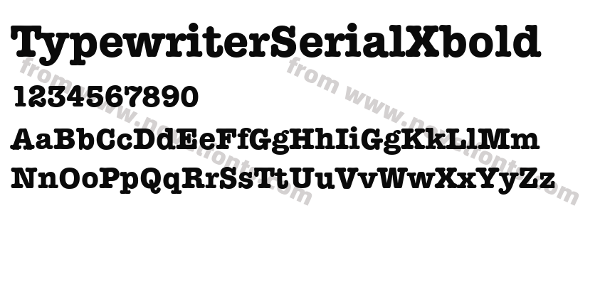 TypewriterSerialXboldPreview