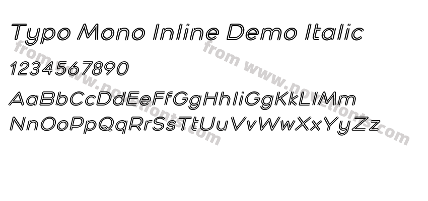 Typo Mono Inline Demo ItalicPreview