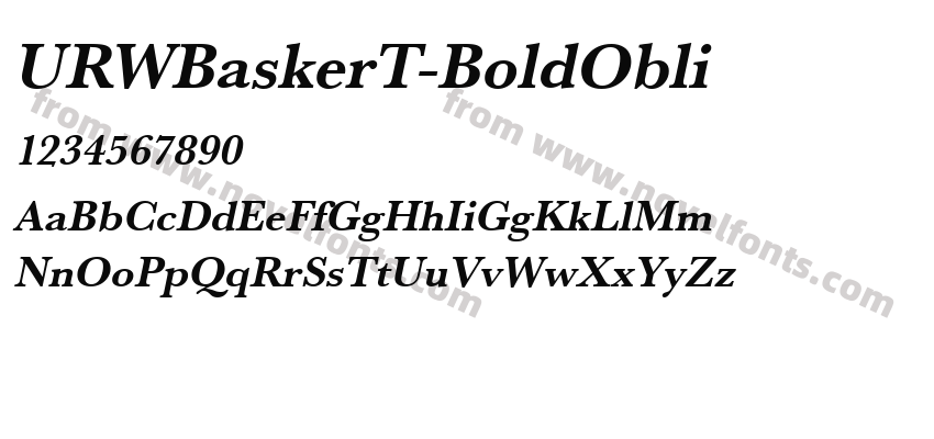 URWBaskerT-BoldObliPreview