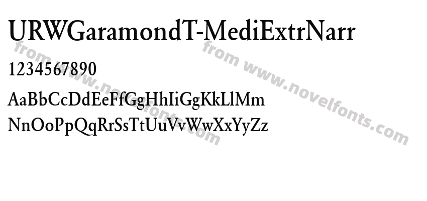 URWGaramondT-MediExtrNarrPreview