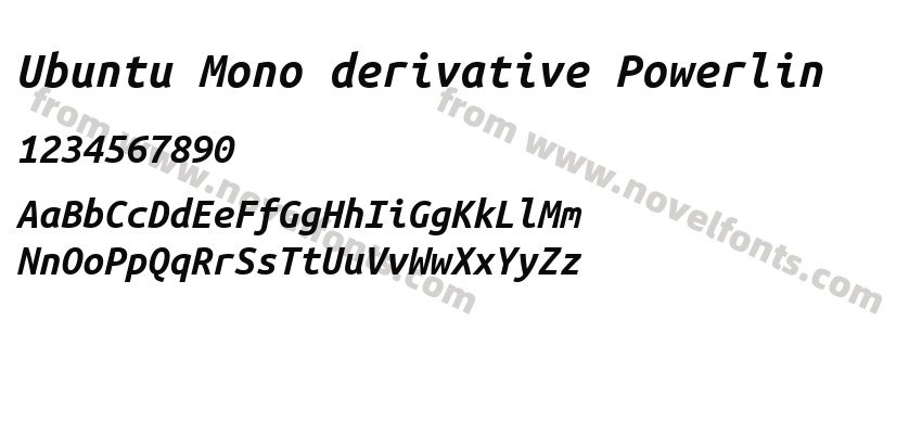 Ubuntu Mono derivative PowerlinPreview