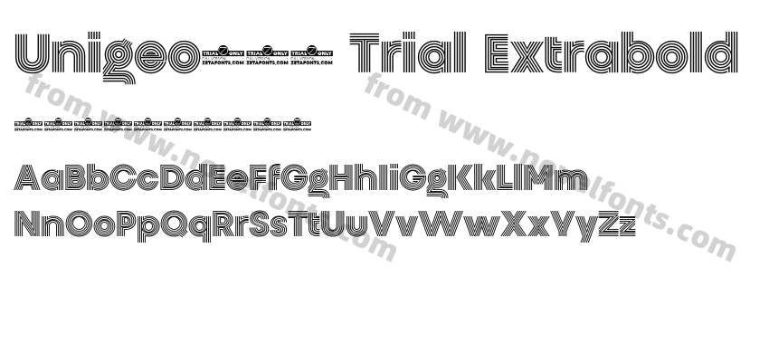 Unigeo128 Trial ExtraboldPreview