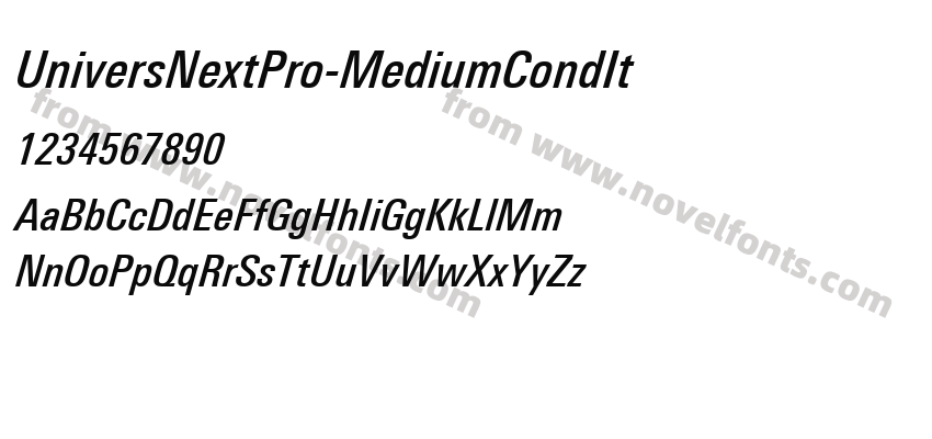 UniversNextPro-MediumCondItPreview