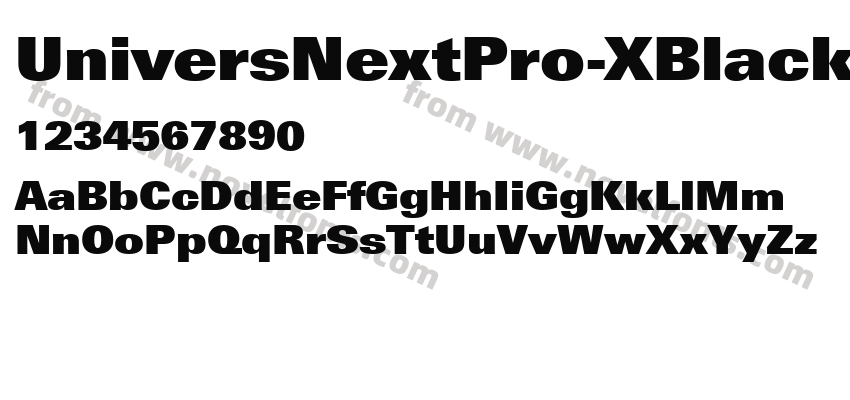 UniversNextPro-XBlackPreview