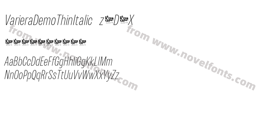 VarieraDemoThinItalic-z8D1XPreview