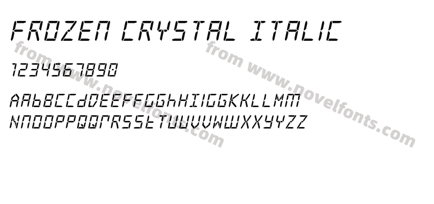 Frozen Crystal ItalicPreview