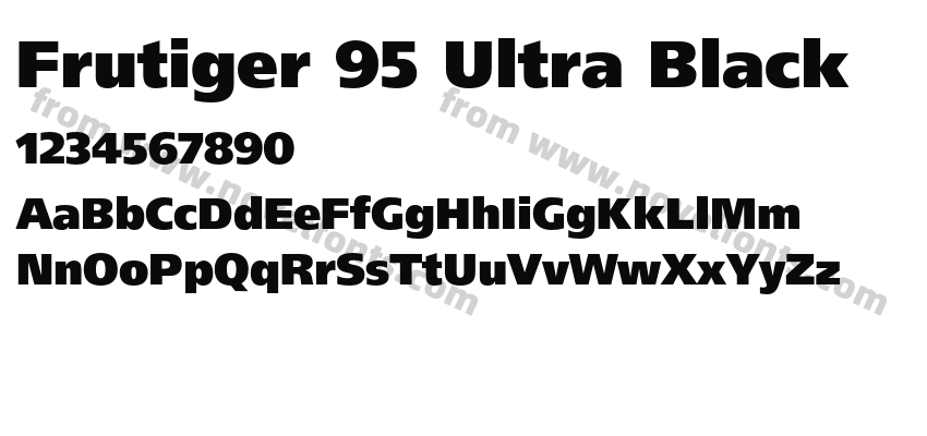 Frutiger 95 Ultra BlackPreview