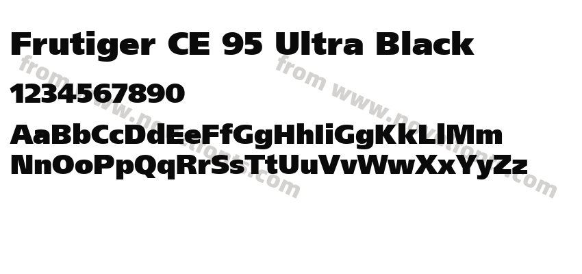 Frutiger CE 95 Ultra BlackPreview