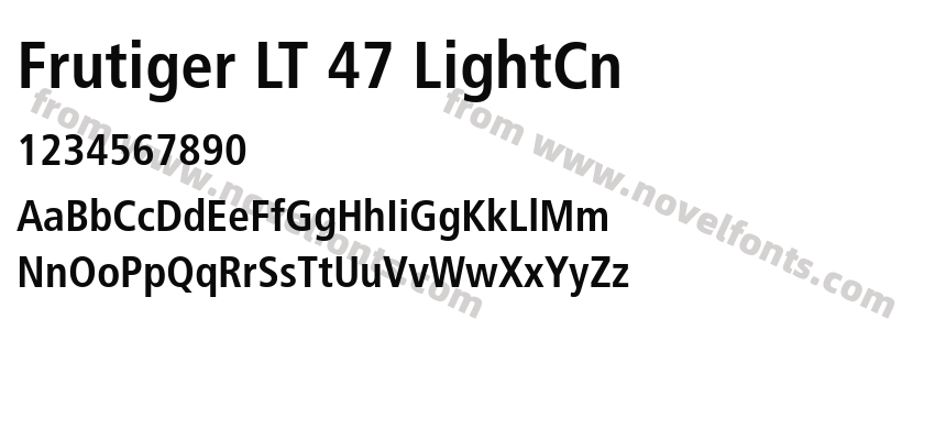 Frutiger LT 47 LightCnPreview