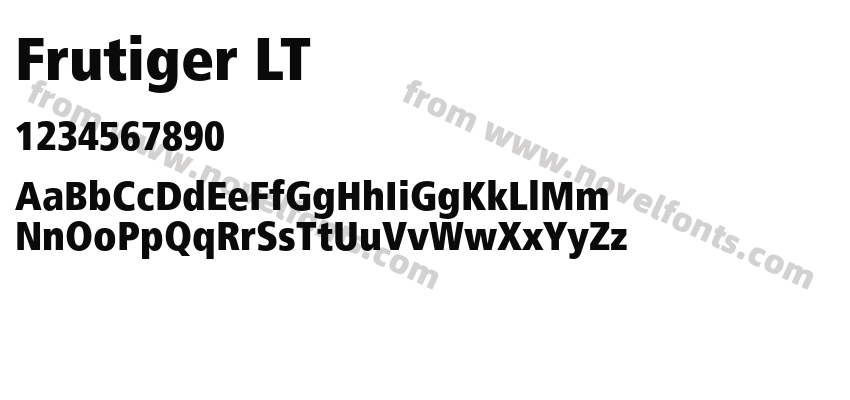 Frutiger LTPreview