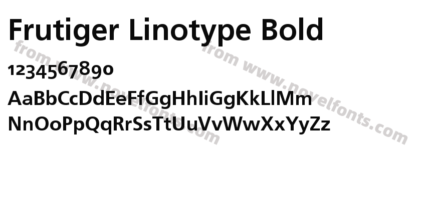 Frutiger Linotype BoldPreview