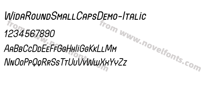 WidaRoundSmallCapsDemo-ItalicPreview