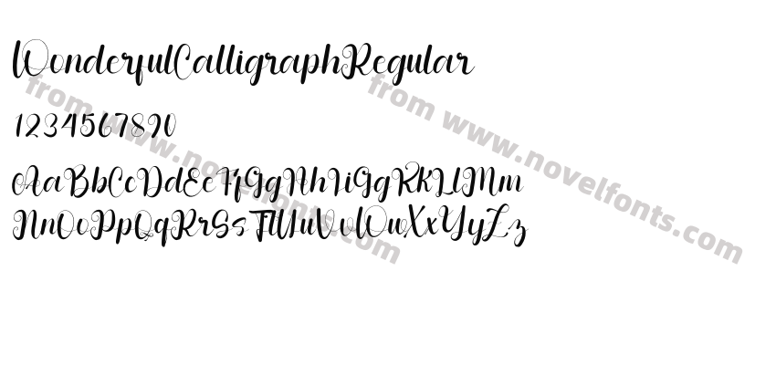 WonderfulCalligraphRegularPreview