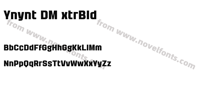 Yanyont DEMO ExtraBoldPreview
